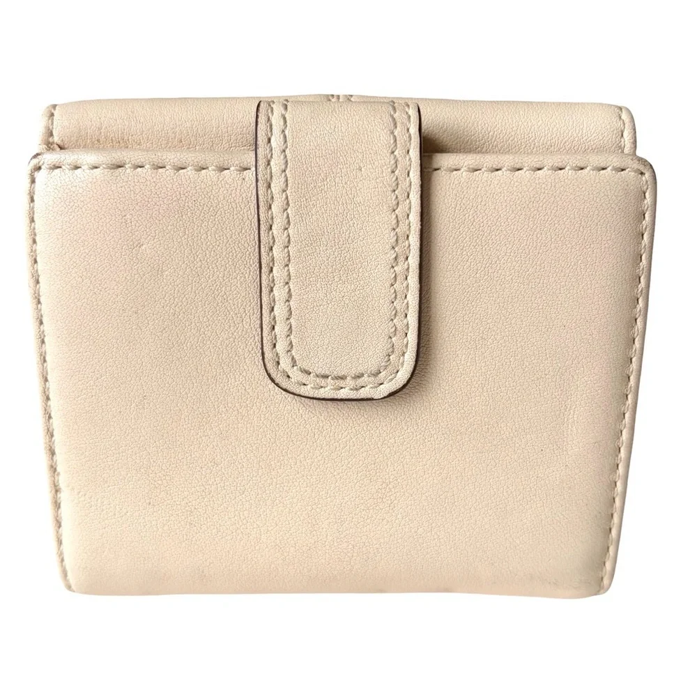 Coach Leather Wallet, Beige, Vintage - Picture 3 of 9
